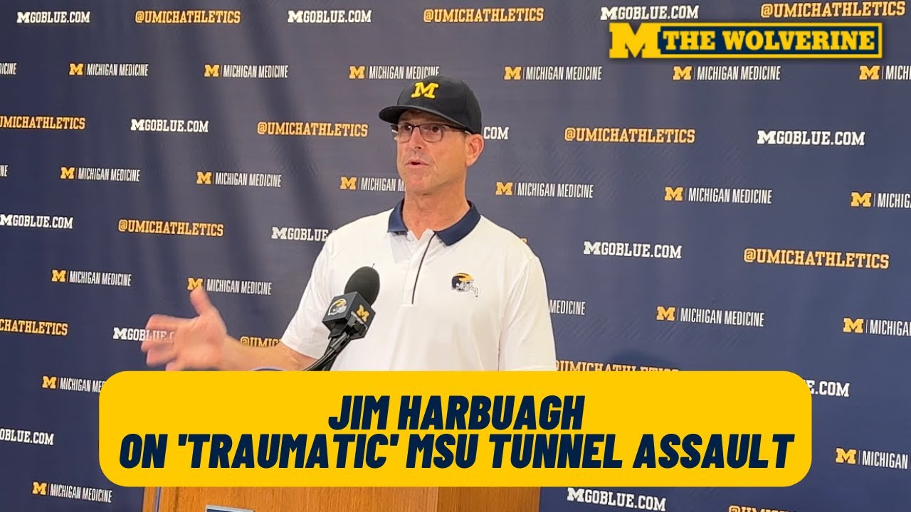 Jim Harbaugh On 'Traumatic' MSU Tunnel Assault | Can't Imagine No ...