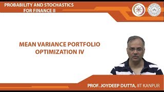 Mean Variance Portfolio Optimization IV