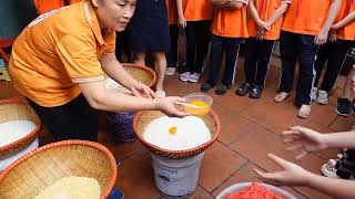 THPT  Trải nghiệm làm xôi