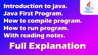Introduction to JAVA (Gujarati) | What is java? First program of java.