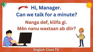 wolof anglais facile| Lii ngay soxla booy liggéey | Learning English.