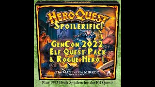 HeroQuest @ GenCon '22 Elf & Rogue Packs + '92 Drafts (SPOILERS)!