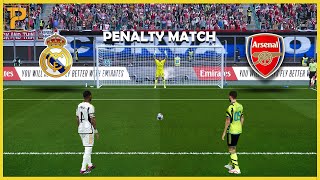 Real Madrid vs Arsenal - Bellingham vs Saka | Longest Penalty Shootout Ever | Efootball Pes 24