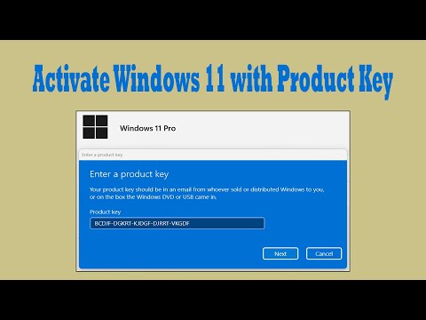 How to activate Windows 11 with product key