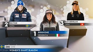 Women's Giant Slalom - Highlights - Are SWE - 2024