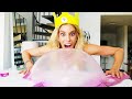 Giant DIY Slime Bubble out Fans Slime - Learn How to Mix Slime