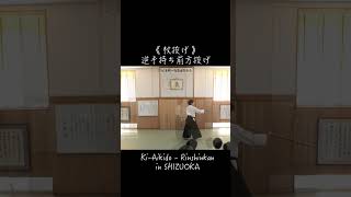 「杖投げ」逆手持ち前方投げ 25/100  #kiaikido #心身統一合氣道 #合氣道 #aikido #静岡 #shizuoka #凛心館道場 #taigi24