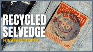 The Recycled Selvedge Stone Blue - Raw Denim Made From Recycled Raw Denim