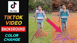 Tik tok new trend video tutorial | Tik Tok par background colour change video kaise banaye#talhatech