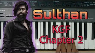 KGF Chapter 2 Sulthan | Sulthan piano cover and tutorial | #kgf2 Sulthan tutorial #shorts