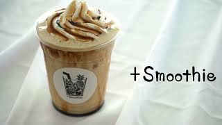 【+smoothie】商品紹介動画  黒蜜きな粉バナナ