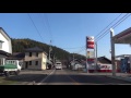 drive japan 国道121号線 福島県 会津下郷駅 塔のへつり駐車場 route121 fukushima aizushimogo