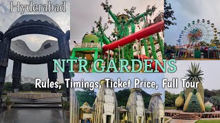 NTR Gardens Hyderabad | NTR Memorial |Ride in NTR Garden | Machan Tree | Water fountain #ntr #garden