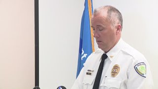 Florissant police hold press conference after video captures detective hit man with car