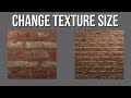 QUICKLY CHANGE TEXTURE SIZE IN BLENDER - BLENDER QUICK TIPS