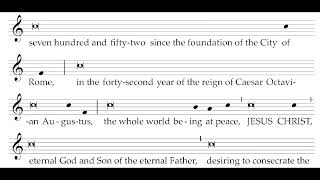 Announcement of the Nativity of the Lord from the Roman Martyrology  • Practice Video