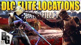 BF1 ALL DLC ELITE LOCATIONS! Where You Can Find Them - Battlefield 1 They Shall Not Pass
