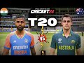 New India Without Rohit Sharma & Virat Kohli vs Australia Intense T20 Match - Cricket 24 - RtxVivek