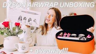 DYSON AIRWRAP UNBOXING! trying the dyson airwrap for first time! + DYSON AIRWRAP GIVEAWAY!!