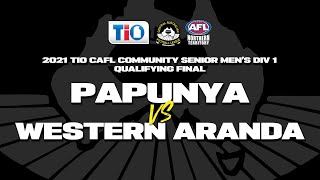 2021 TIO CAFL Community Senior Men's Div 1 Qualifying Final: Papunya vs Western Aranda