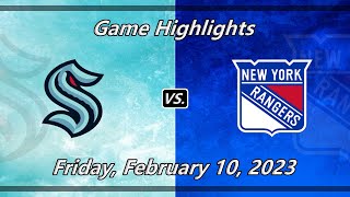 Game Highlights | Seattle Kraken vs New York Rangers | 2-10-23