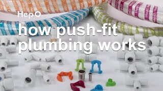 How Hep2O push-fit plumbing system works