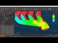 simulia xflow – tutorial de flujo de aire en un manifold.