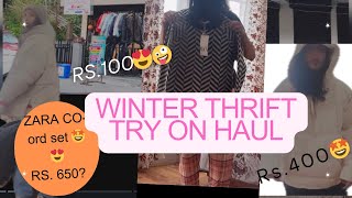 Winter Thrifting in GANGTOK SIKKIM/  Zara for Rs.600|Rs.100🤩😍Rs.400| Under 800 #thrift #thrift-haul