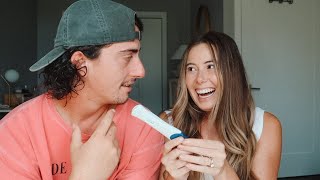 telling my husband i'm PREGNANT... his reaction was priceless 😂