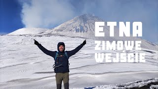 Etna grudniowe wejście w zimowej scenerii | Sycylia