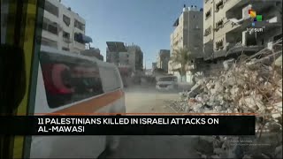 FTS 12:30 23-12: 11 Palestinians killed in Israeli attacks on Al-Mawasi