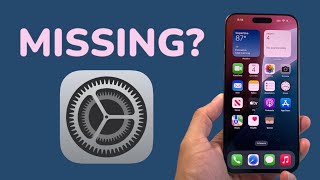 Settings App Missing After iOS 18 Update (FIXED)