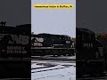 hammerhead action in bluffton in. train norfolksouthern railroad winter snow