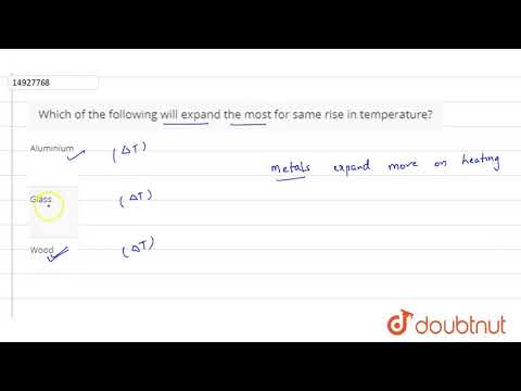 Which will expand maximum for the same rise in temperature?