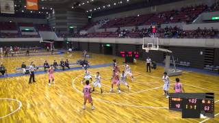 中部大第一vs桜丘(3Q)高校バスケ 2015 新人戦東海大会決勝