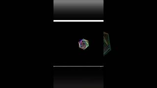 Rainbow Benzene with Python Turtle | python turtle graphics tutorial #turtle graphics😍🤩 #shorts
