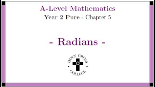 Y2 Pure Ch5 - Radians - Part 5 - Small Angle Approximations