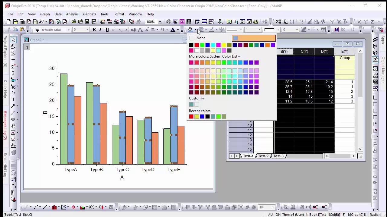 Applying And Customizing Color In Origin Graphs (VT 2559 ) - YouTube