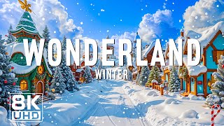 Wonderland 8K ❄️ A Magical Escape into Snow and Serenity