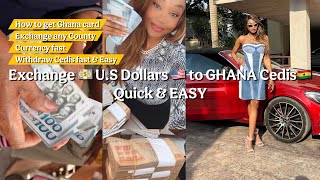 HOW TO EXCHANGE U.S Dollars TO Ghana cedis QUICK & EASY, GHANA CARD DETTY DECEMBER GHANA 🇬🇭 #ghana