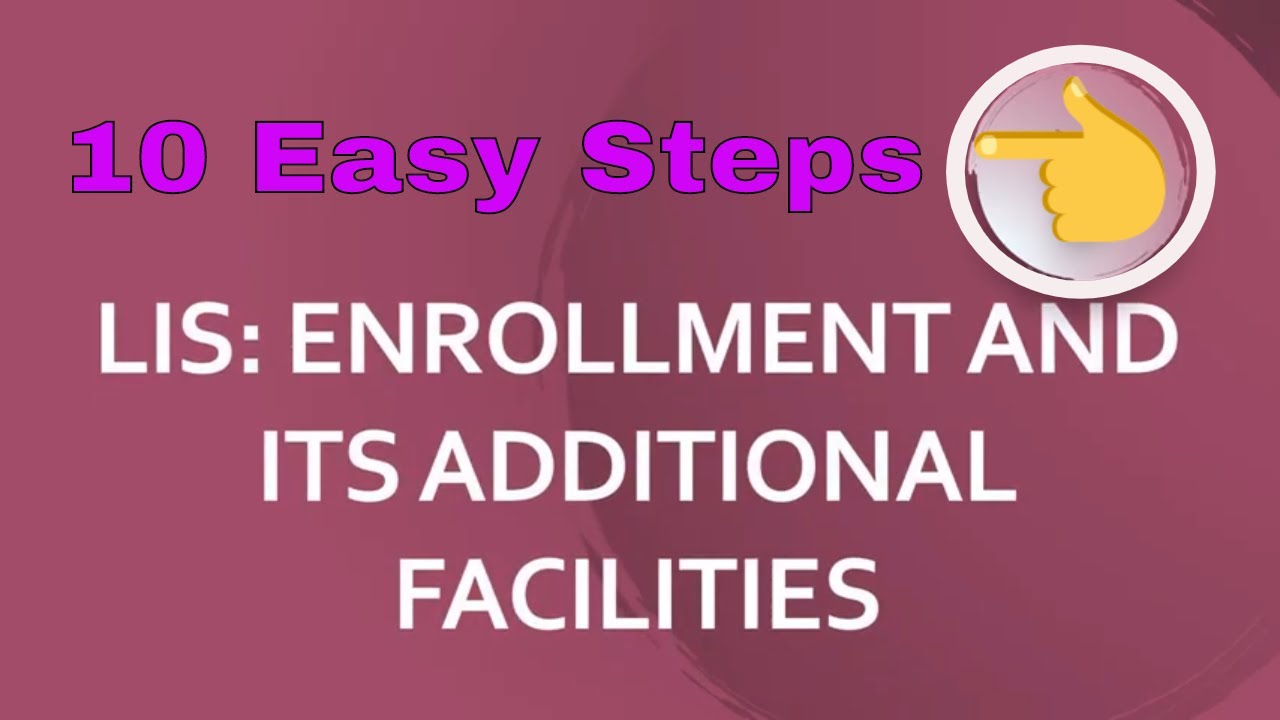 10 Easy Steps In LIS Enrolment Of Learner - YouTube