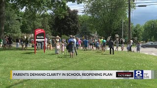 Parents protest in Penfield, demand to be heard in school reopening process