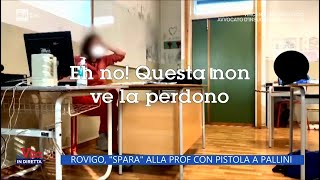 Rovigo, "spara" alla prof con pistola a pallini - La Vita in diretta 27/10/2022