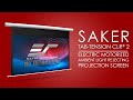 Elite Screens Saker Tab-Tension CLR® 2 - Ambient Ceiling Light Rejecting Motorized Projection Screen