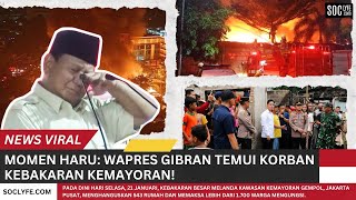 Ngeri ! Kebakaran Besar di Kemayoran 543 Rumah Ludes Terbakar