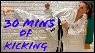 Karate workout: 30 mins of kicking!