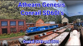 Athearn Genesis Conrail SD60I's On Conrail's O\u0026WV