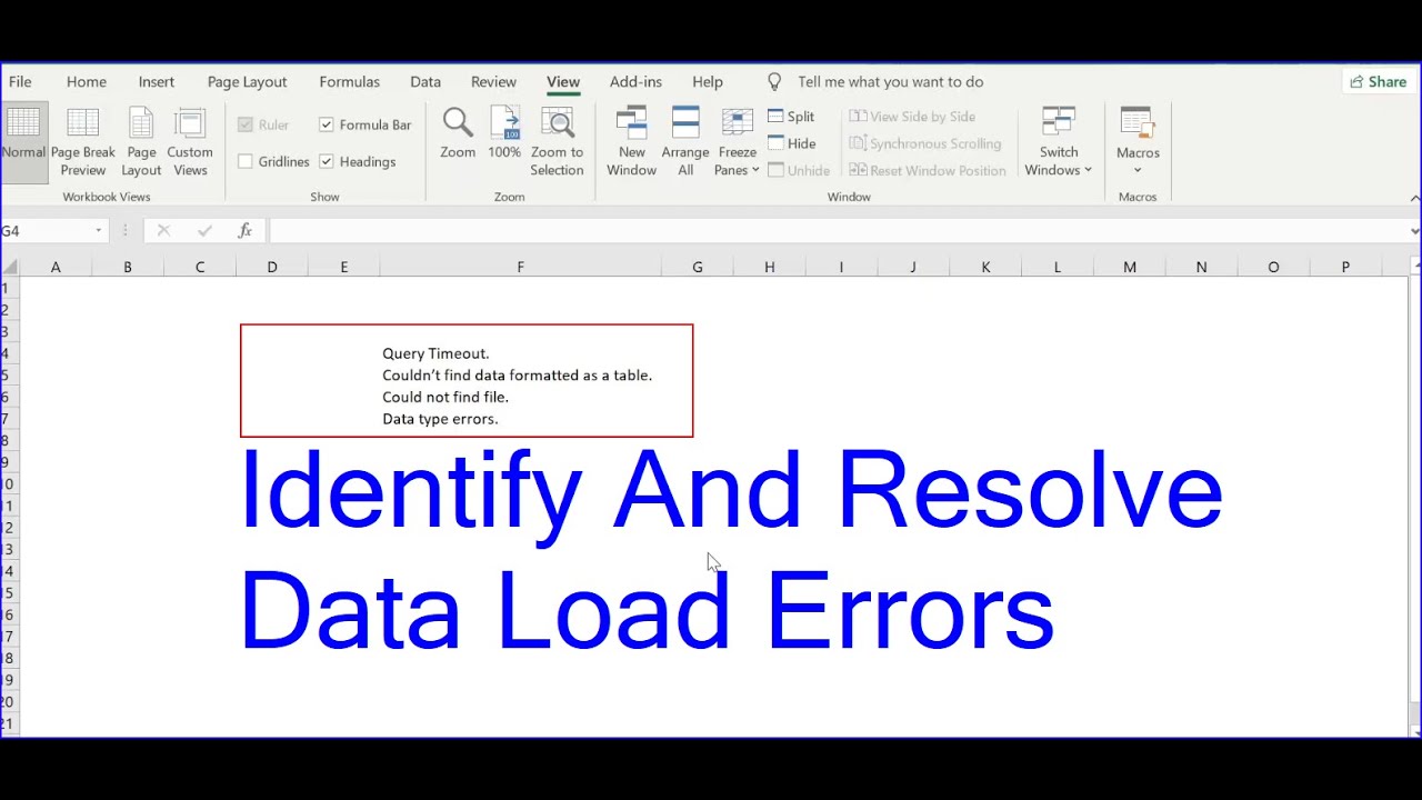 Identify And Resolve Data Import Errors In Power BI - YouTube