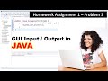 GUI Input Output | Assignment 1 Problem 3 | Accept Employee ID and Salary