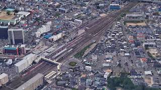 Google Earth　岩沼駅（宮城県）常磐線　いわぬま